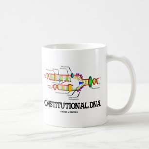 Caneca De Café ADN constitucional (réplica do ADN)