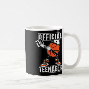 Caneca De Café Adolescente Oficial 13 Birthday Boy Fun Bysketbyll