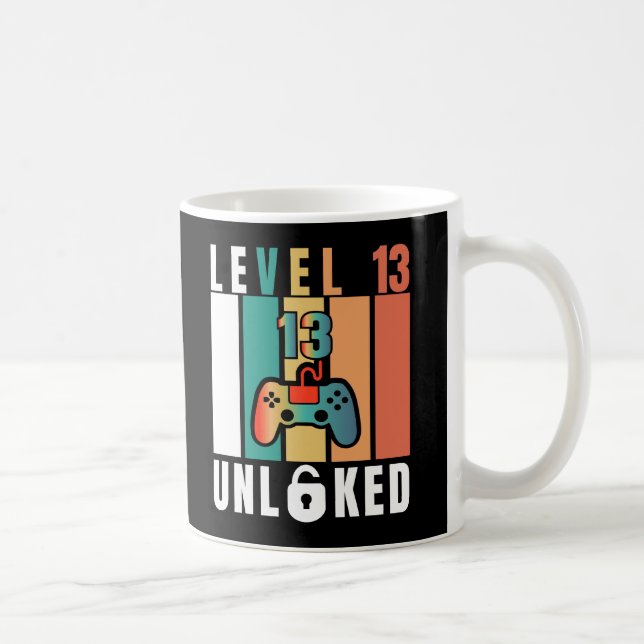 Caneca De Café Adolescente Oficial Nível 13 Aniversário Desbloque (Direita)