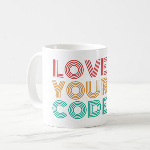 CANECA DE CAFÉ ADORA SEU CÓDIGO - NERD DE PROGRAMAÇÃO