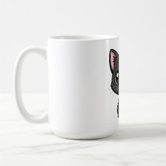 Caneca De Café Adorable Cartoon Black Cat