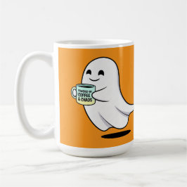Caneca De Café Adorable Ghost Cute Halloween Illustration