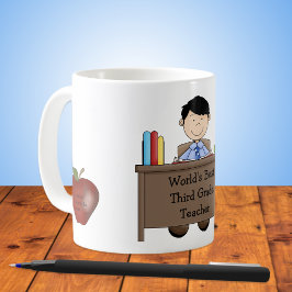 Caneca De Café Adoração de Professores Masculinos
