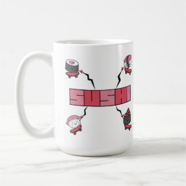 Caneca De Café Adoramos Sushi - Sushi Love - ASL ILY Obsession