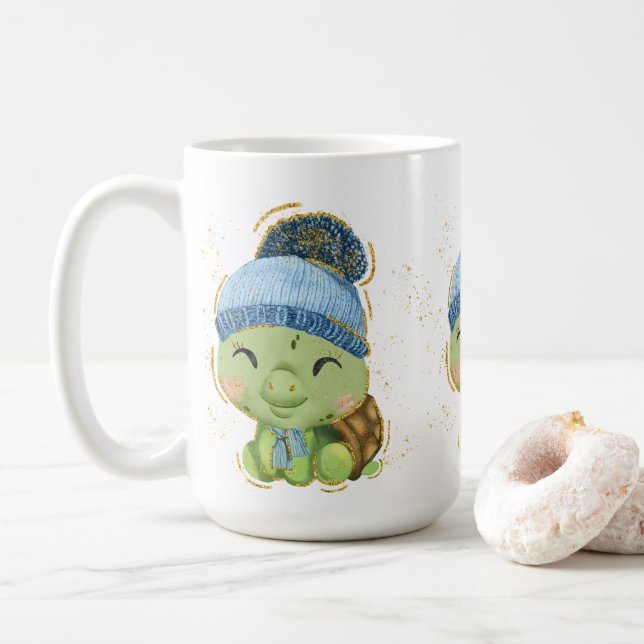 Caneca De Café Adoráveis Fumos de Natal (Com Donut)