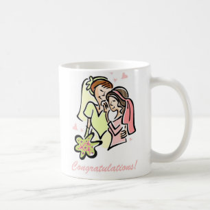 Caneca De Café Adoráveis Gay de Casamentos para Mulheres
