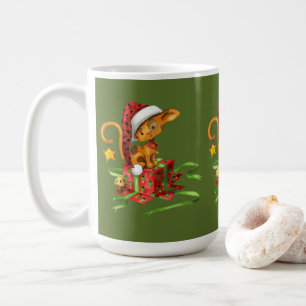 Caneca De Café Adoráveis Pequeno Gato Com Presente De Café