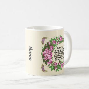 Caneca De Café Adoráveis Rosas Vows