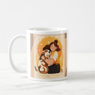 Caneca De Café Adorável abraço de garota e cachorro