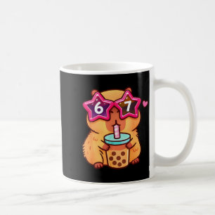 Caneca De Café Adorável amante de chá bubble capivara 6 7 meme ka