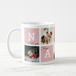 Caneca De Café Adorável Babá 5 Foto Vermelha Blush
