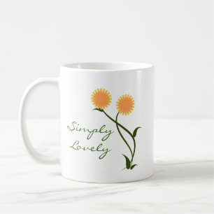 Caneca De Café Adorável Blooms Mug, Laranja