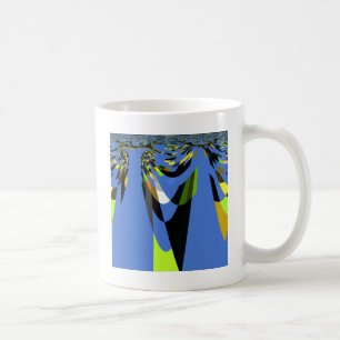 Caneca De Café Adorável Blue African Tribal Motif Pattern Art Imp