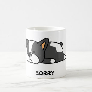 Caneca De Café Adorável Buldogue francês "desculpe" Mug