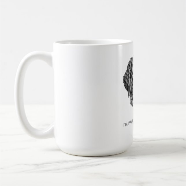 Caneca De Café Adorável cachorrinho Golden Retriever  (Esquerda)