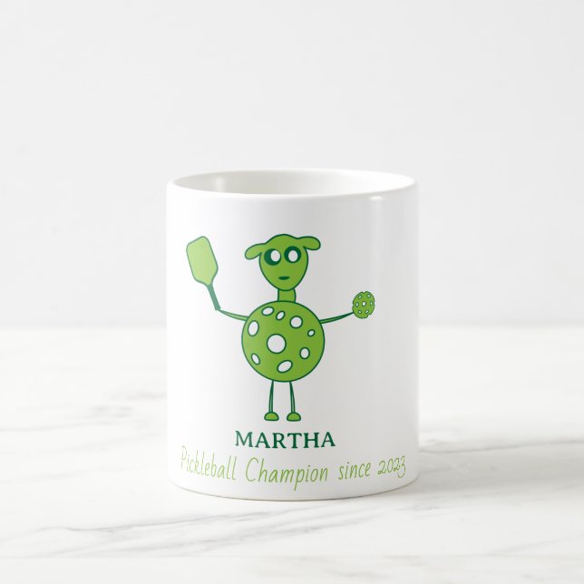 Caneca De Café Adorável e Simpático Sr. Pickleball (Centro)