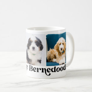 Caneca De Café Adorável Eu Amo Meu Bernedoodle 3 modelo de foto