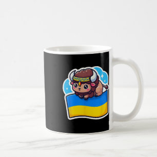 Caneca De Café Adorável fã ucraniano Bynner Bandeira da Ucrânia B
