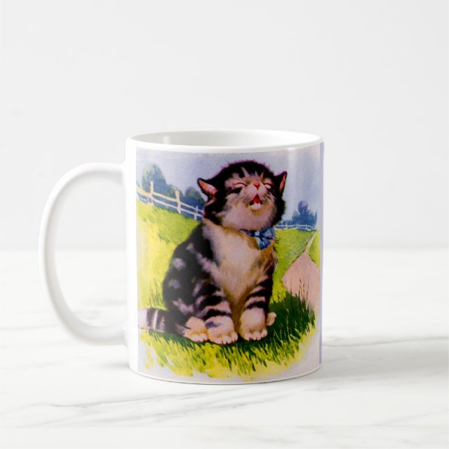 Caneca De Café Adorável gatinho cantor dos anos 30 (Esquerda)