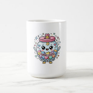 Caneca De Café Adorável Kawaii Cofrinho Jarração Coração Moedas A