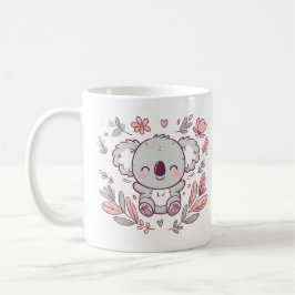 Caneca De Café Adorável Koala com Charme Whimsical