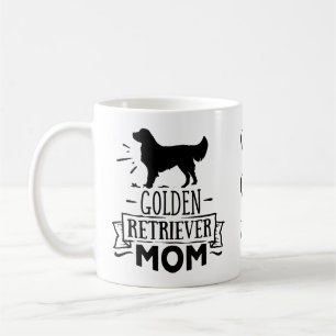 Caneca De Café Adorável Mãe de Golden Retriever Cachorrinho