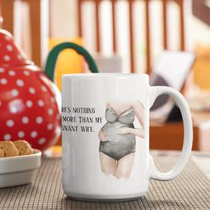 Caneca De Café Adorável Presente Romântico De Esposa De Gravide