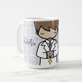 Caneca De Café Adorável Rapaz da Primeira Comunhão