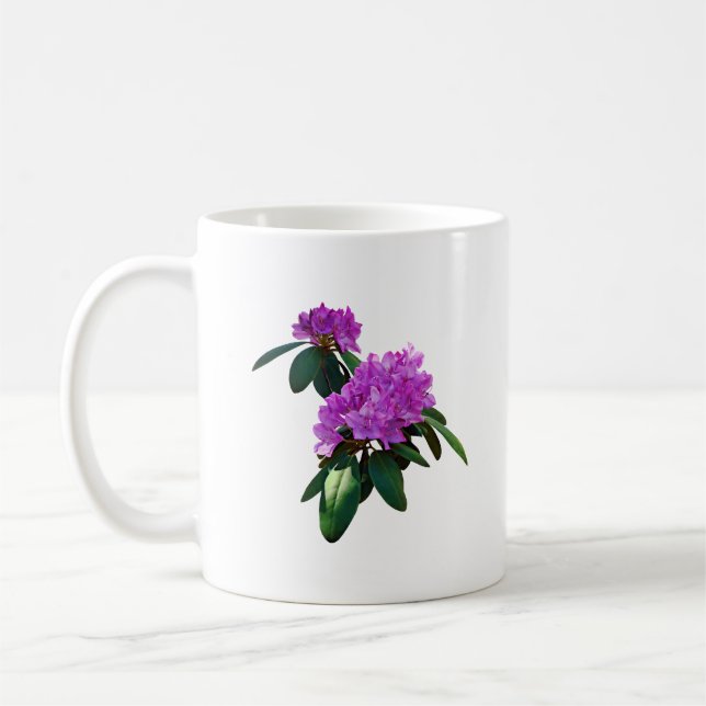 Caneca De Café Adorável Rhododendrons Rosa (Esquerda)