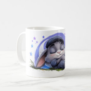 Caneca De Café Adorável Sleepy Bunny Mug