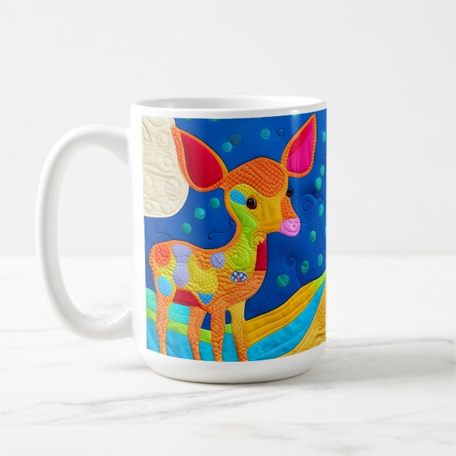 Caneca De Café Adorável Veado-Bebê - Design (Esquerda)