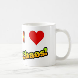 Caneca De Café Adoro Caos! Taça Café