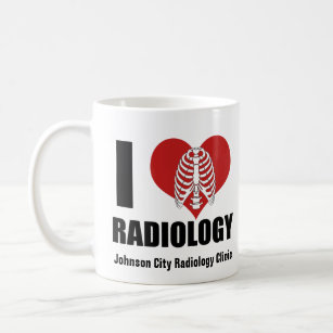Caneca De Café Adoro Clínica Radiológica Personalizada Radiológic