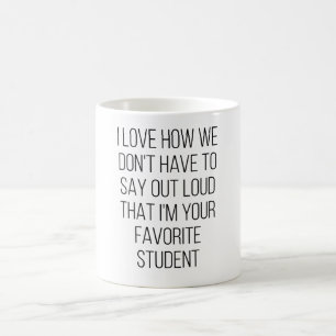 Caneca De Café Adoro como não temos que dizer alto que sou
