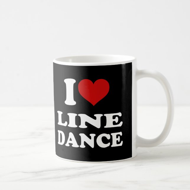 Caneca De Café Adoro dança de linha (Direita)