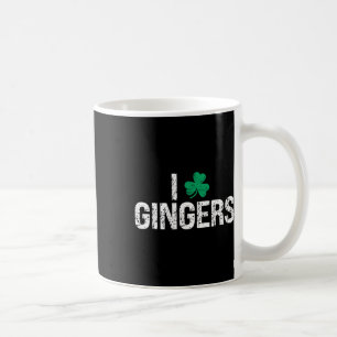 Caneca De Café Adoro Gingers De Rua De Vestuário De Shamrock Redh