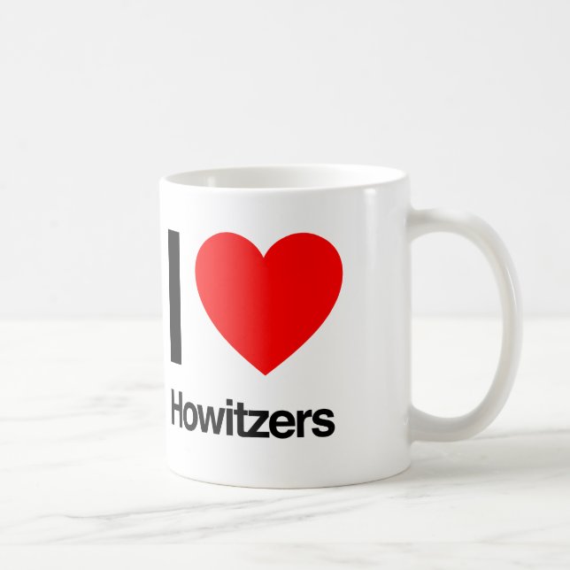 Caneca De Café adoro howitzers (Direita)