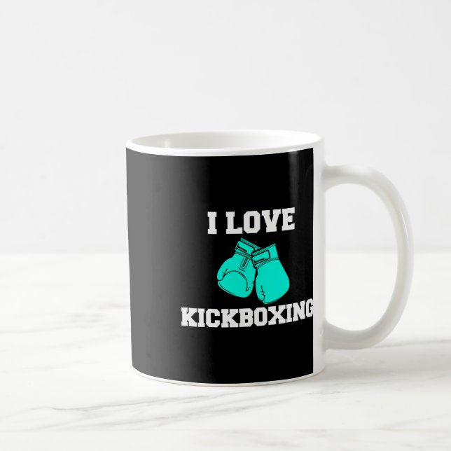 Caneca De Café Adoro Kickboxing Boxer Boxer Boxer Fa (Direita)