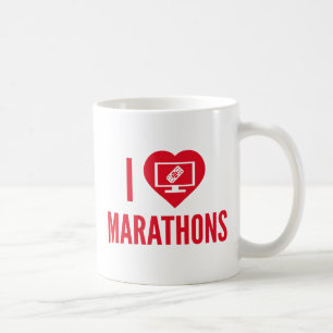 Caneca De Café Adoro maratonas