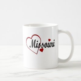 Caneca De Café Adoro Missouri Hearts Mugs