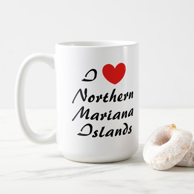 Caneca De Café Adoro Mug de Café das Ilhas Mariana Norte (Com Donut)