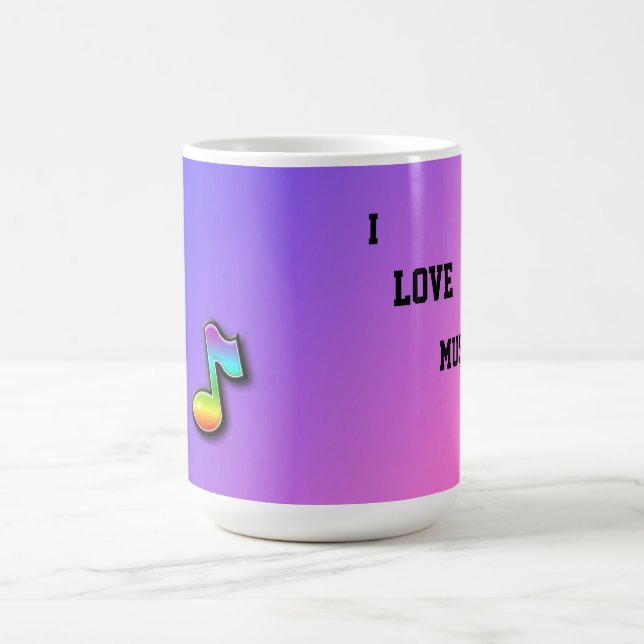 Caneca De Café Adoro Música Mug (Centro)