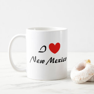 Caneca De Café Adoro Novo México Typografia Cardíaca Mug Café