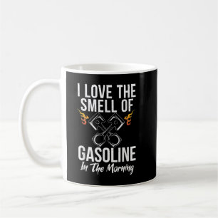 Caneca De Café Adoro o cheiro da Gasolina no Reparo da Manhã