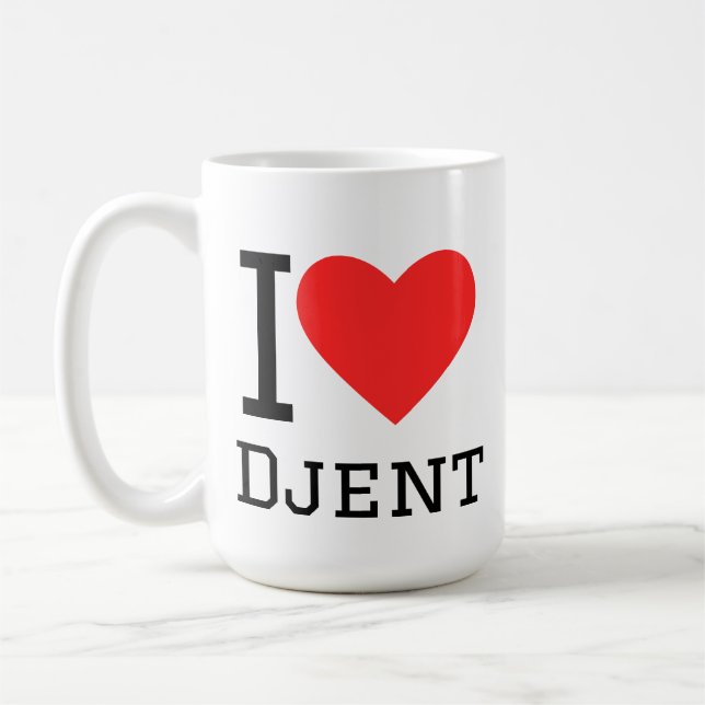 Caneca De Café Adoro o Djent (Esquerda)