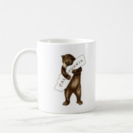 Caneca De Café Adoro o Hug do Urso Estadual da Califórnia