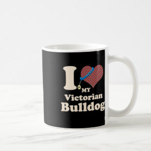 Caneca De Café Adoro o meu dono de cachorro-do-coração vitoriano