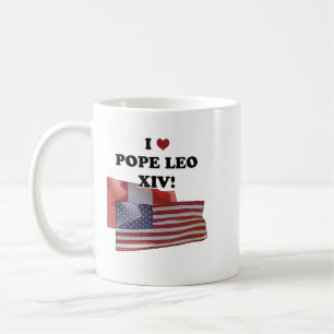 Caneca De Café Adoro o Papa Leão XIV!