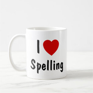 Caneca De Café Adoro Ortografia