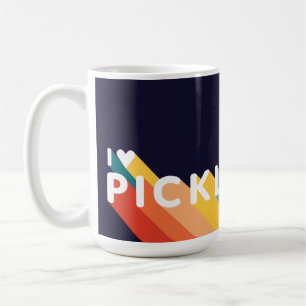 Caneca De Café Adoro Pickleball Rainbow Retro